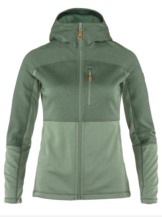 Fjallraven Tops - Fjallraven Women's Abisko Trail Fleece, Patina Green, XL (or looser Medium)